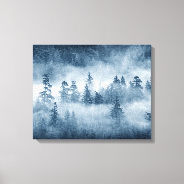 Toile Nuages de forêt pluviale dans le Pacifique Nord-Ou (Recto)