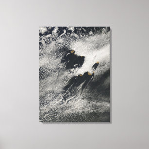 Toile nuages de vague et vortexes Bateau-vague-formés d