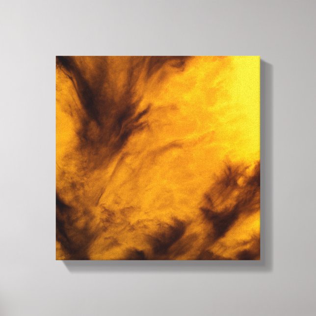Toile Nuages ​​délicats - Doré (Recto)