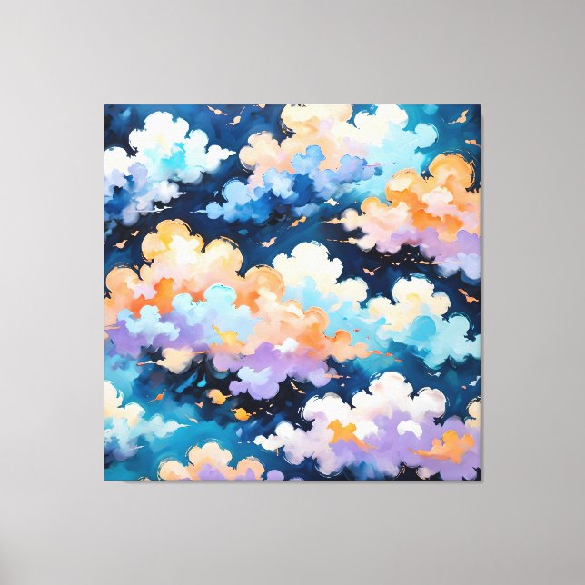 Toile Nuages en mouvement (Recto)
