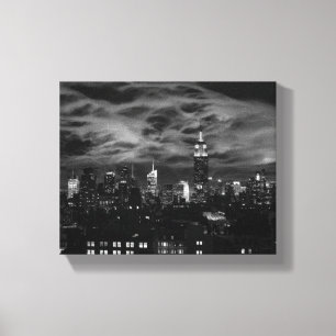 Toile Nuages éthérés : Horizon de NYC, bâtiment BW