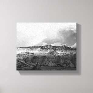 Toile Nuages noirs et blancs survolant le Nouveau-Mexiqu