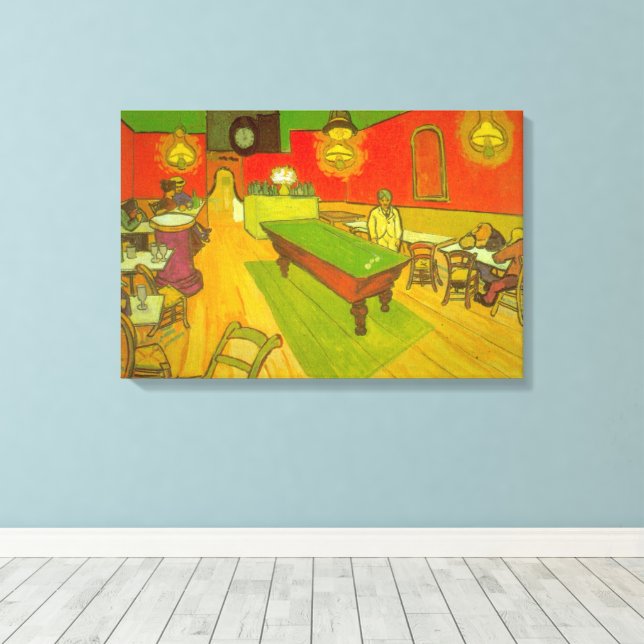 Toile Nuit Café par Vincent van Gogh (Insitu (Plancher de Bois))