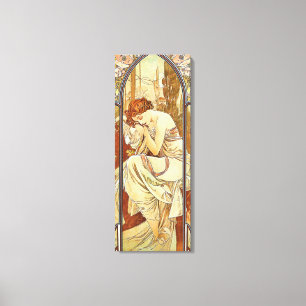 Toile Nuit de repos Vintage Nouveau par Alphonse Mucha