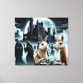 Toile Nuit du Tea Party des morts