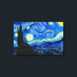 Toile Nuit étoilée par Van Gogh Triple Panel Canvas Impr<br><div class="desc">Vincent van Gogh - Starry Night peint à St Remy,  France en 1889. Impression fine d'art à trois écrans haute résolution. Cette image a été numériquement rehaussée pour restaurer les couleurs originales,  vives et audacieuses - un cadeau parfait pour tous les amateurs d'art !</div>