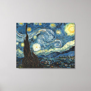 Toile Nuit étoilée par Vincent van Gogh. L'art célèbre