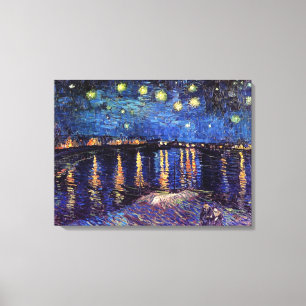 Toile Nuit étoilée sur le Rhône par Van Gogh