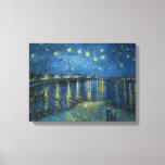 Toile Nuit étoilée sur le Rhône Vincent van Gogh<br><div class="desc">Starry Night Over The Rhone a été peint en 1888 par Vincent Van Gogh (huile sur toile). Le tableau capturait la nuit autour du Rhône. Le défi de la peinture de nuit fascinait van Gogh et en peignant Starry Night Over the Rhône, il a choisi un point de vue qui...</div>