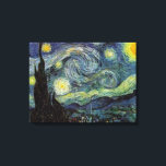 Toile Nuit Van Gogh Starry<br><div class="desc">Vincent Van Gogh Série de peinture paysage et paysage marin - Nuit bleue étoilée</div>