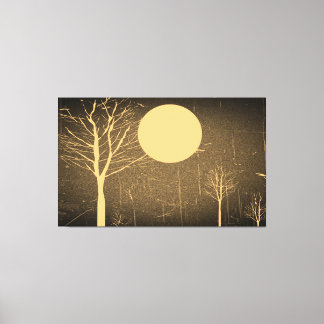 Toile Nuit vintage Lune