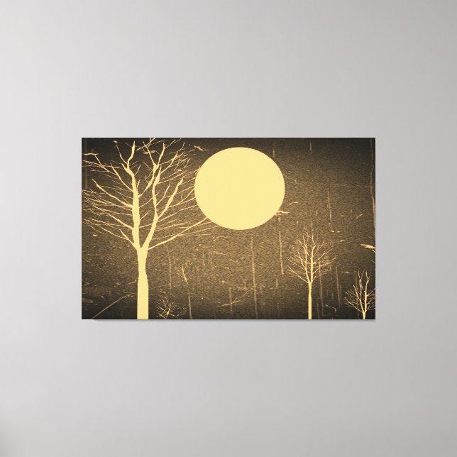 Toile Nuit vintage Lune (Recto)