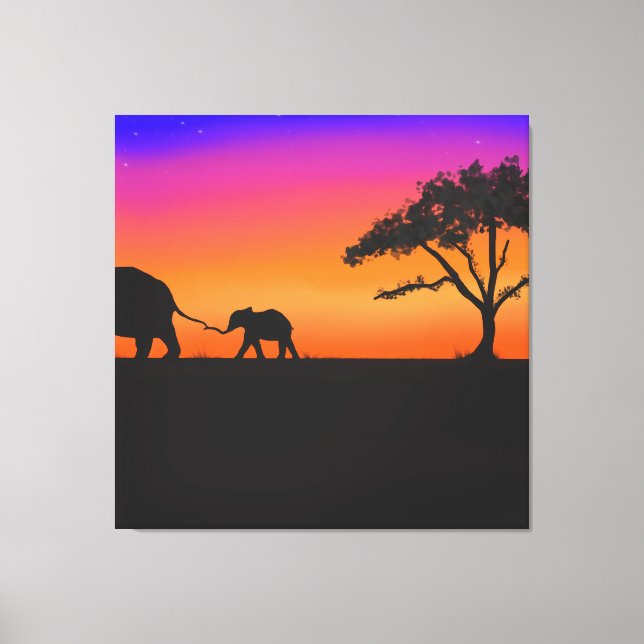 Toile Nuits de Serengeti (Recto)