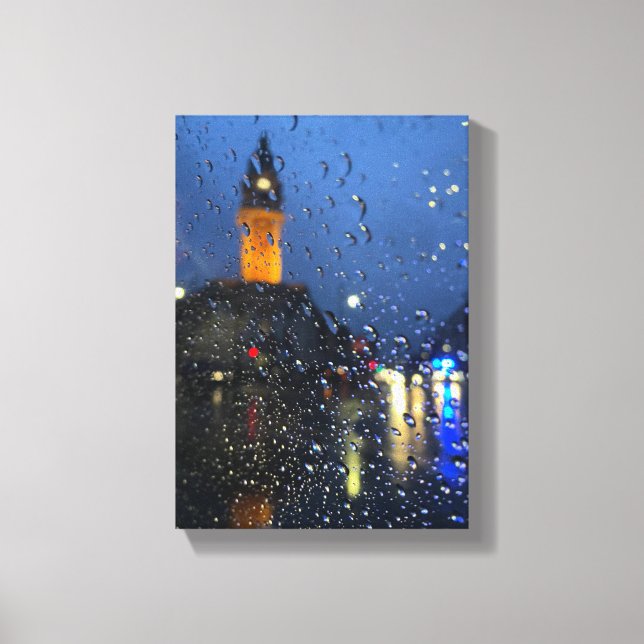 Toile Nuits pluvieuses en ville  (Recto)