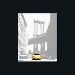 Toile Nyc Brooklyn Bridge Taxi jaune New York City<br><div class="desc">Nyc Brooklyn Bridge Yellow Taxi New York City Pop Art Canvas Art Imprimer.</div>