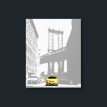Toile Nyc Brooklyn Bridge Taxi jaune New York City<br><div class="desc">Nyc Brooklyn Bridge Yellow Taxi New York City Pop Art Canvas Art Imprimer.</div>