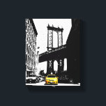 Toile Nyc New York City Taxi jaune Brooklyn Bridge<br><div class="desc">Nyc New York City Yellow Taxi Brooklyn Bridge Pop Art Canvas Art Imprimer.</div>