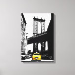 Toile Nyc New York City Taxi jaune Brooklyn Bridge<br><div class="desc">Nyc New York City Yellow Taxi Brooklyn Bridge Pop Art Canvas Art Imprimer.</div>