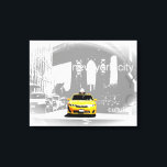Toile Nyc Yellow Taxi Brooklyn Bridge Pop Art Photo<br><div class="desc">New York City Nyc Taxi jaune Brooklyn Bridge Pop Art Photo</div>