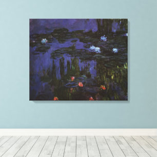 Toile Nymphéas par Claude Monet, Impressionnisme Vintage