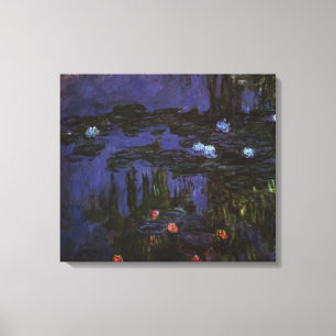 Toile Nymphéas par Claude Monet, Impressionnisme Vintage