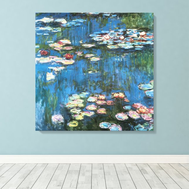Toile Nymphéas par Claude Monet, Impressionnisme Vintage (Insitu (Plancher de Bois))
