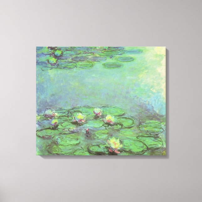 Toile Nymphéas par Claude Monet, Impressionnisme Vintage (Recto)