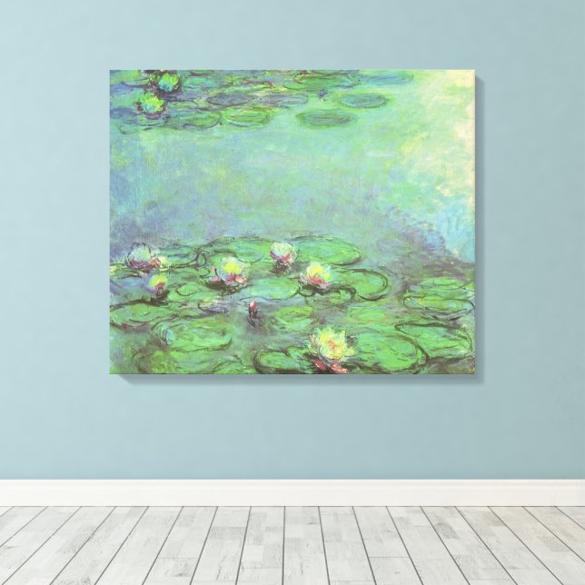 Toile Nymphéas par Claude Monet, Impressionnisme Vintage (Insitu (Plancher de Bois))