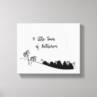 O Little Town of Bethlehem Enveloppé Canvas Art
