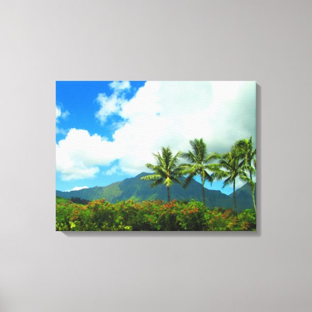 TOILE OAHU HAWAII #6 CANVAS (Recto)