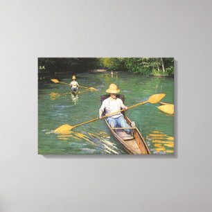 Toile Oarsmen par Gustave Caillebotte, Art Vintage