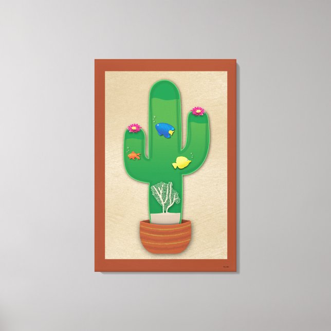 Toile Oasis de Cactus (Recto)