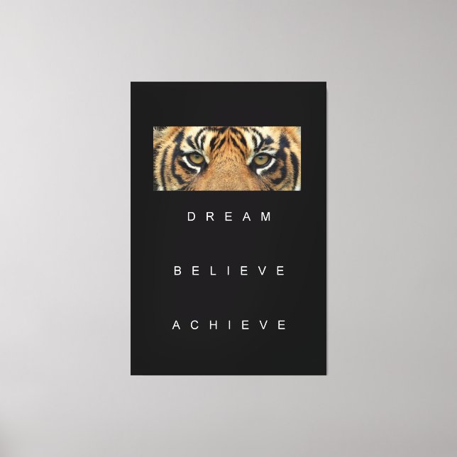 Toile Objectif de réussite motivationnelle Citations Élé (Recto)