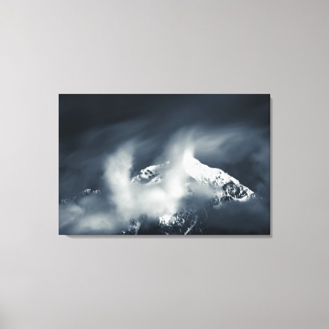 Toile Obscurité et chaos sur la montagne (Recto)