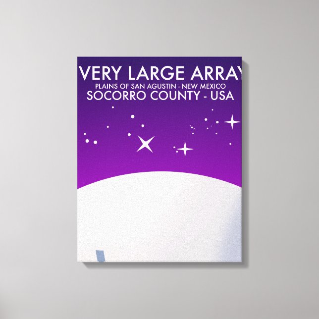 Toile Observatoire spatial Very Large Array art spatial. (Recto)