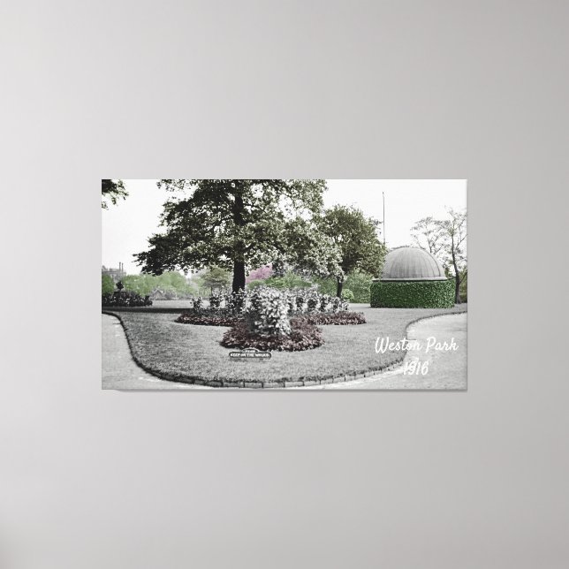 Toile Observatoire Weston Park Sheffield Angleterre 1916 (Recto)