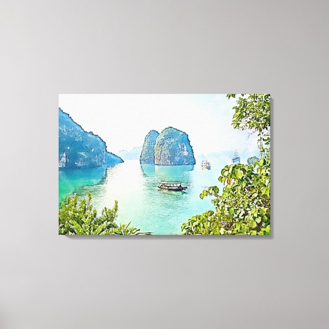 Toile Océan, Baie (Recto)