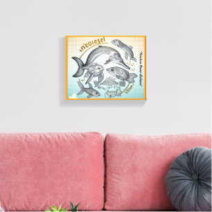 Toile "Océan en danger"