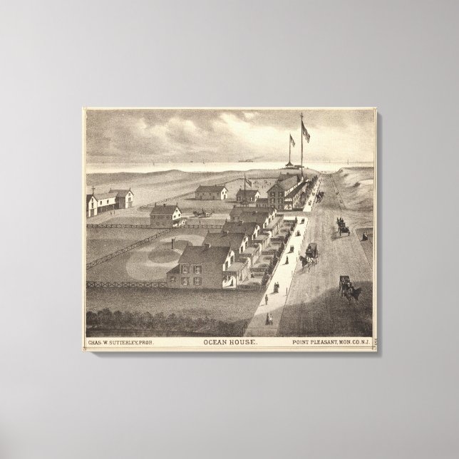 Toile Ocean House, Point Pleasant, NJ (Recto)