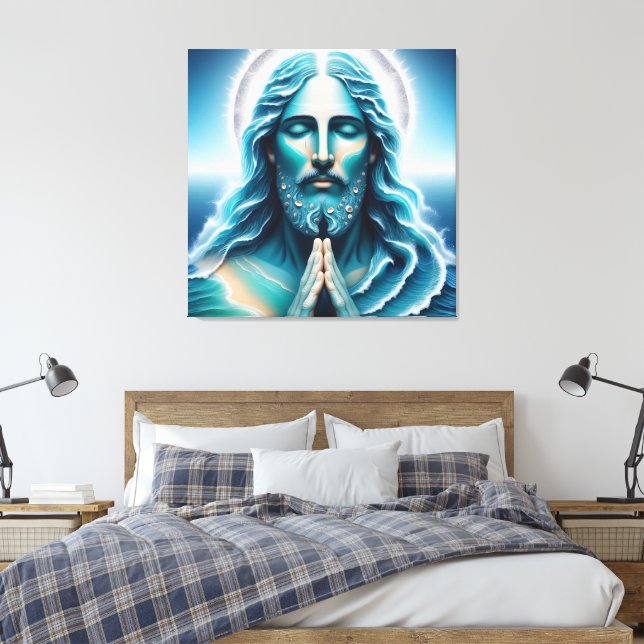 Toile Ocean Jesus Christ Portrait  (Insitu(Chambre))