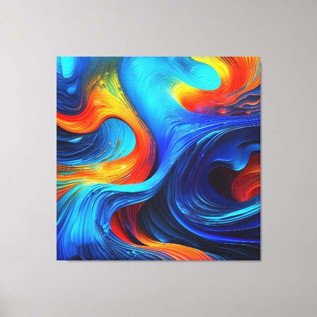 Toile Ocean Lava "Astralsurge" (Recto)
