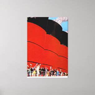 Toile Ocean Liner Bon Voyage - XL