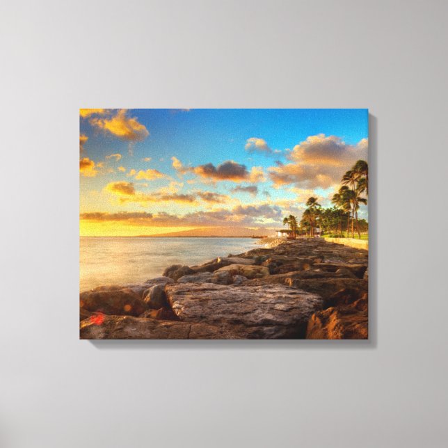Toile Ocean Sunset | O'Ahu (Recto)