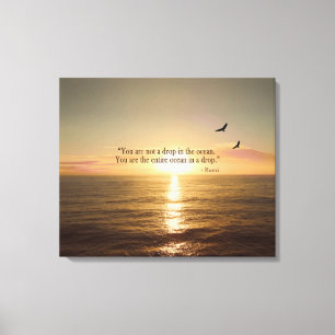 TOILE OCEAN SUNSET QUOTE