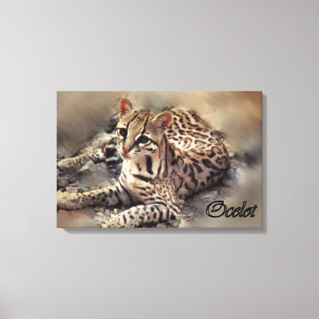 Toile Ocelot Lovers Art (Recto)