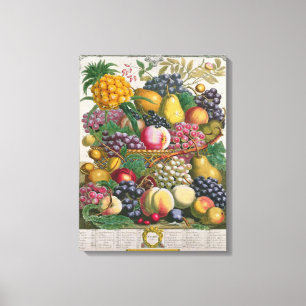 Toile Octobre, de 'douze mois de fruits