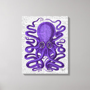 Toile Octopus pourpre