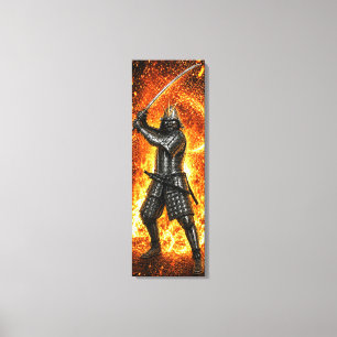 Toile Oda Nobunaga Armure de Samouraï Feu 12x36