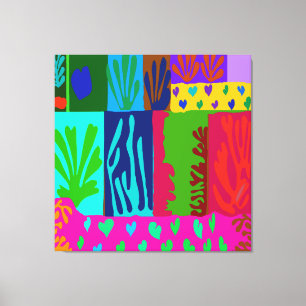 Toile Ode à la Collage de Matisse