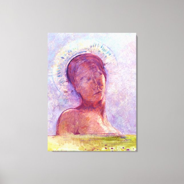 Toile Odilon Redon, les yeux clos 1889 (Recto)